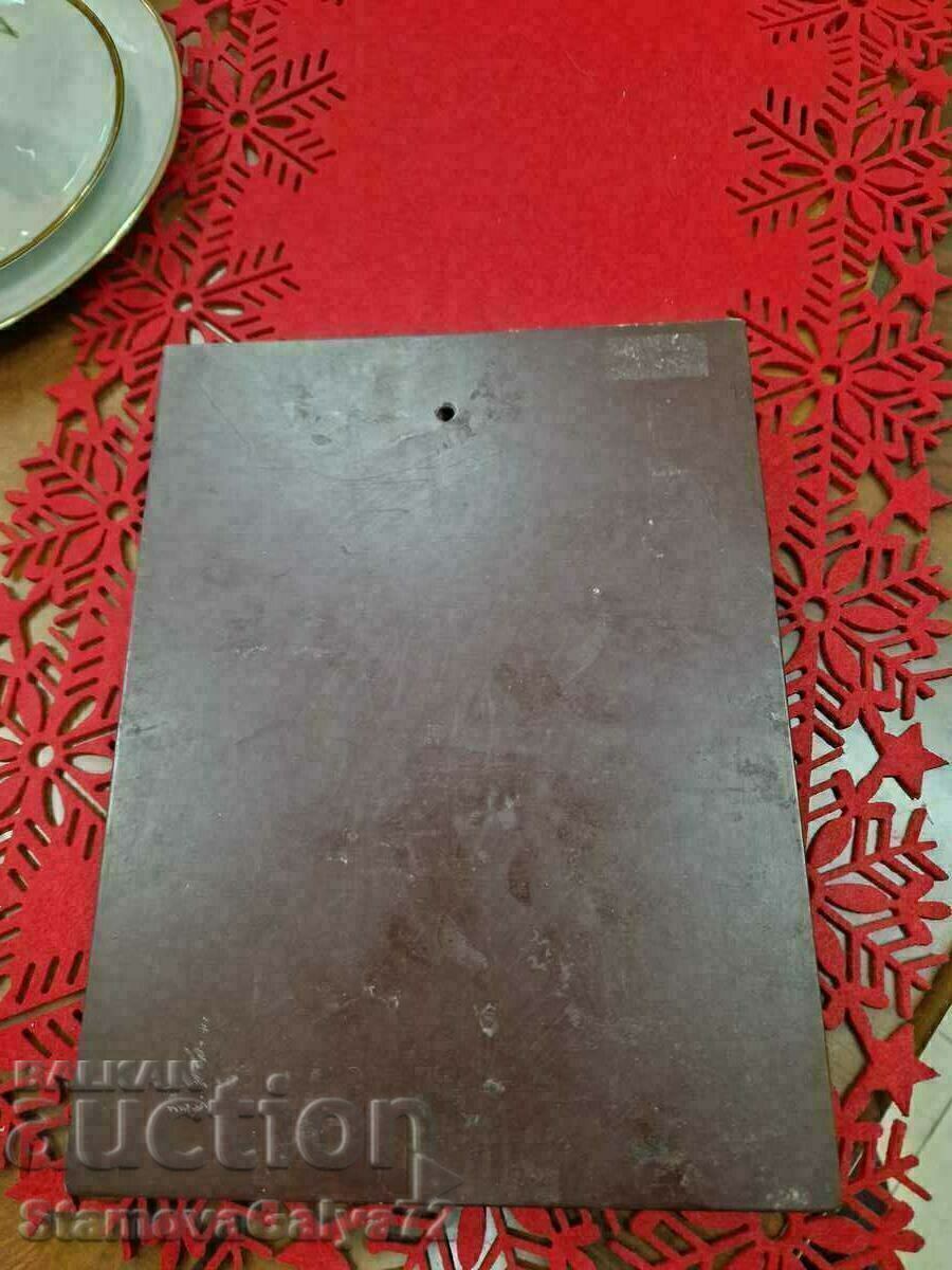 Красива антикварна гръцка сребърна икона - 7