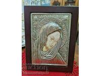 A beautiful antique Greek silver icon