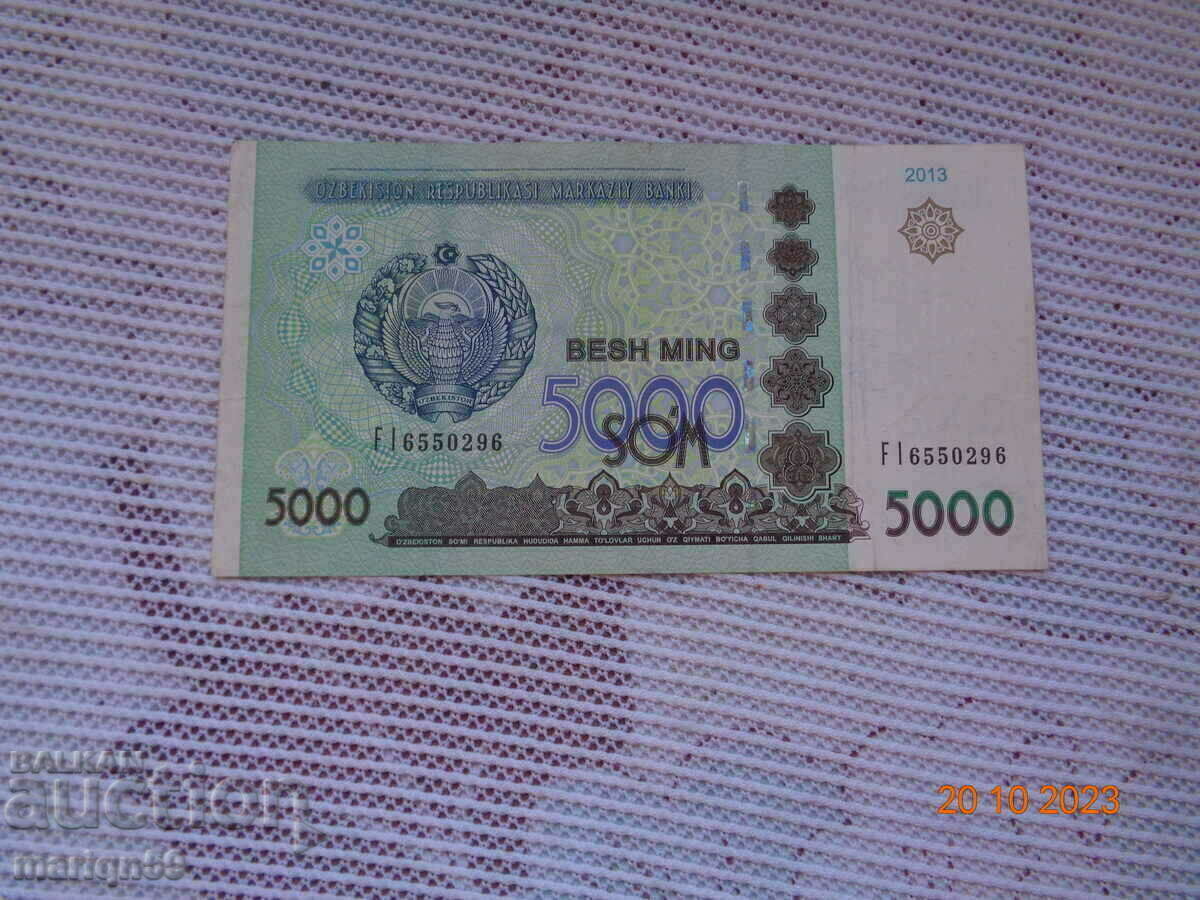 5000 som Uzbekistan