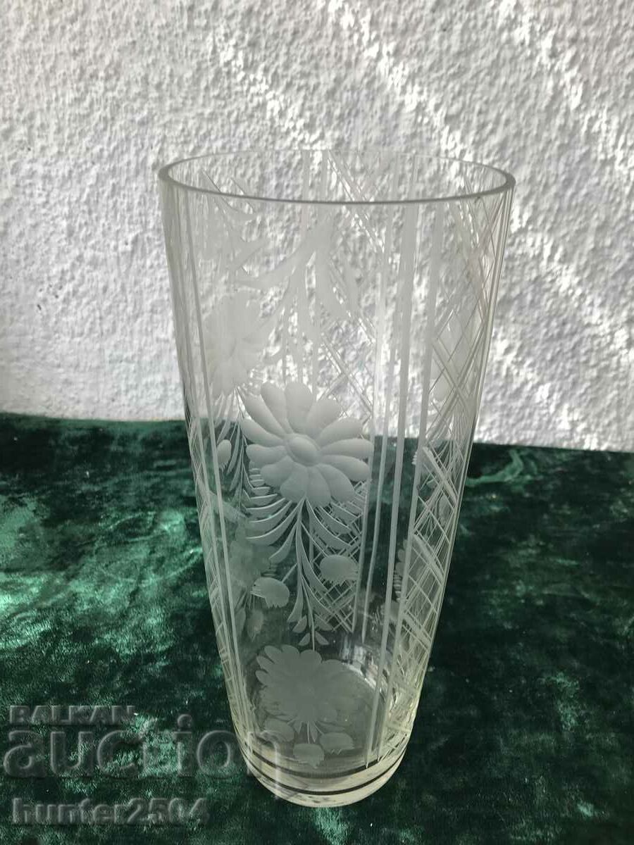 Βάζο-27,5 εκ., χαραγμένο Βάζο-27,5 εκ., χαραγμένο