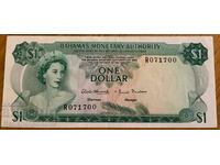 Bahamas 1 dolar 1968 Pick 27 Ref 1770