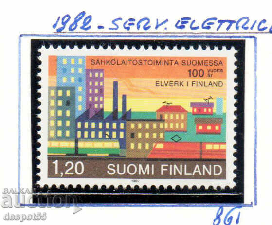 1982. Финландия. 100-годишнината на електроцентралите.