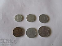 Lot of 6 GDR coins