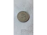 Eastern Caribbean 25 cents 1989