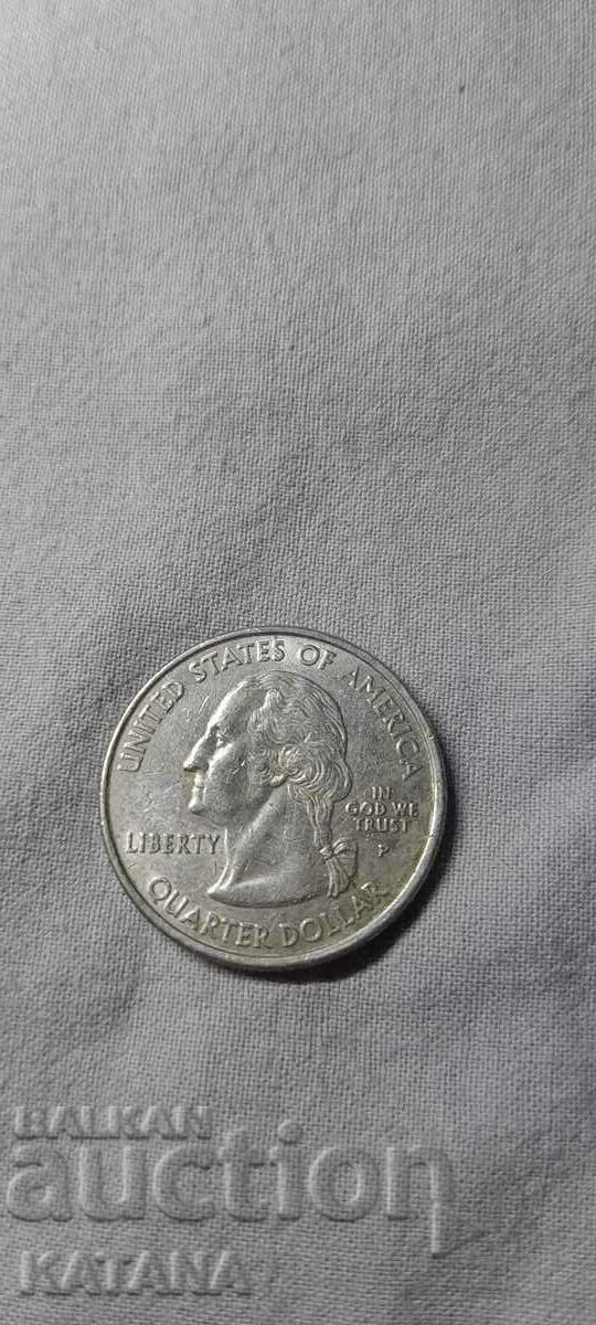 Un sfert de dolar, 1/4 de dolar 2001
