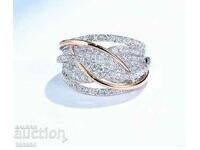 Inel delicat de dama cu zirconi fine