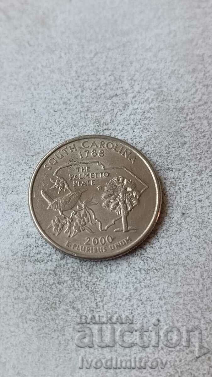 US 25 cents 2000 P South Carolina
