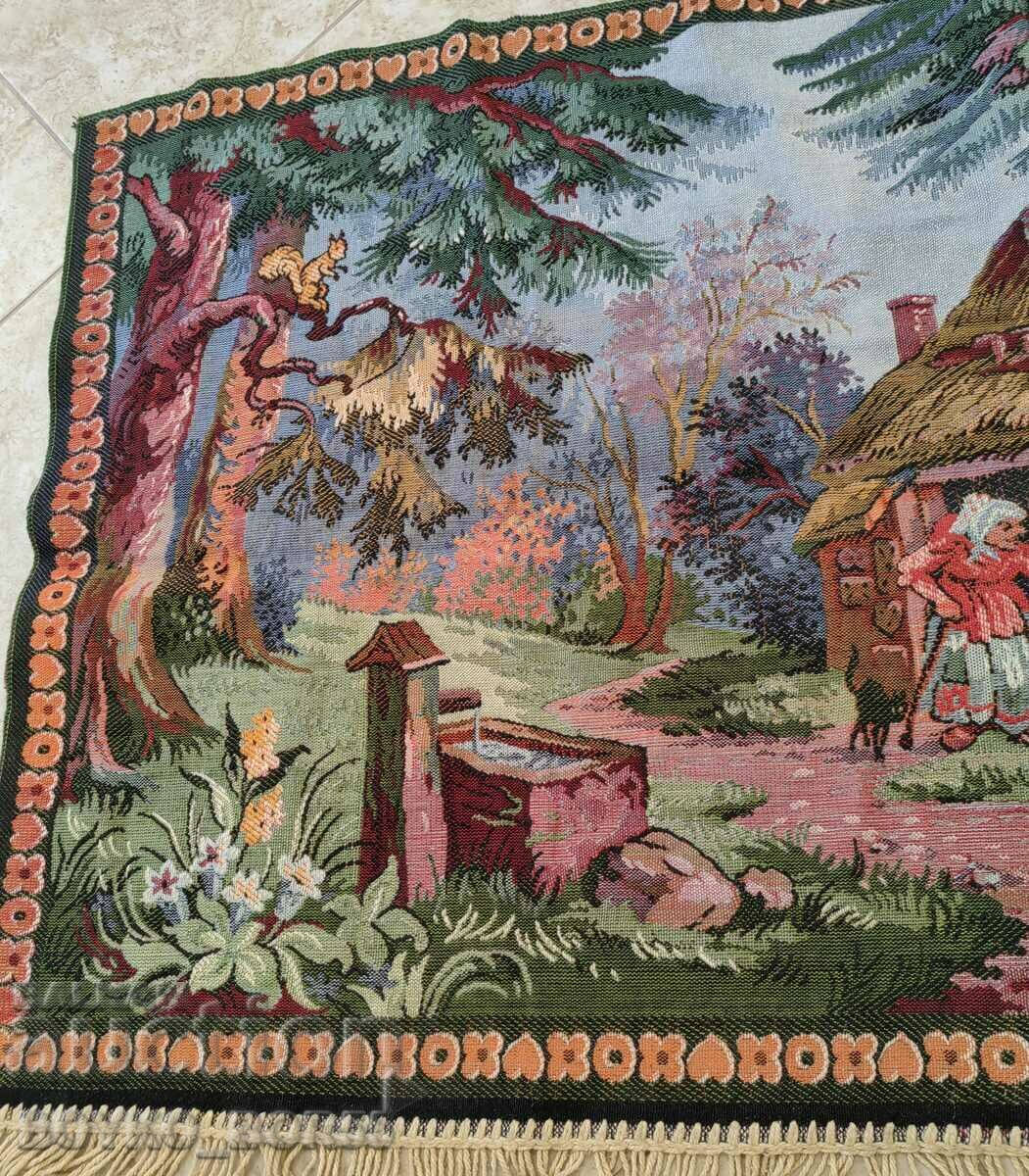 Delivery of NEW Large Antique Hansel and Gretchen Rug Delivery of NEW Large Antique Hansel and Gretchen Rug