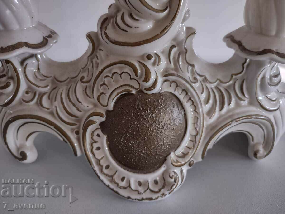 СВЕЩНИК със СВЕЩИ, стар, маркировка, порцелан, DjKv с цена 49.00 лв. | € 25.05 СВЕЩНИК със СВЕЩИ, стар, маркировка, порцелан, DjKv с цена 49.00 лв. | € 25.05