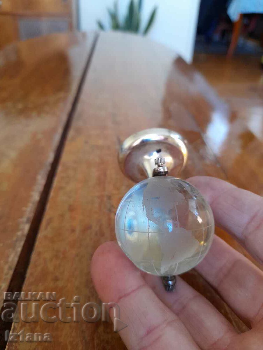 Delivery of Old glass globe, souvenir