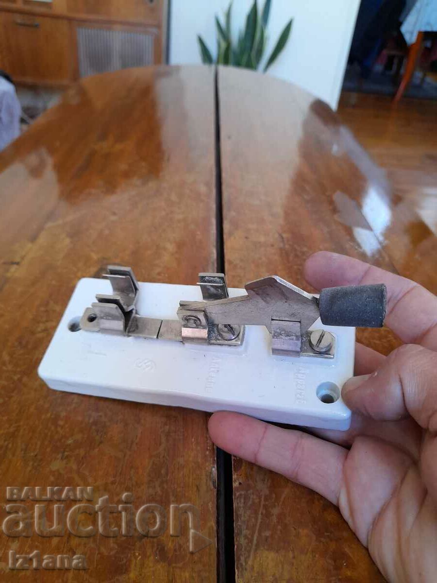 Old porcelain antenna switch, switch - 7 Old porcelain antenna switch, switch - 7