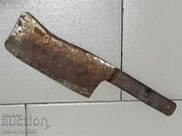 Old forged saber, axe, axe, knife, machete