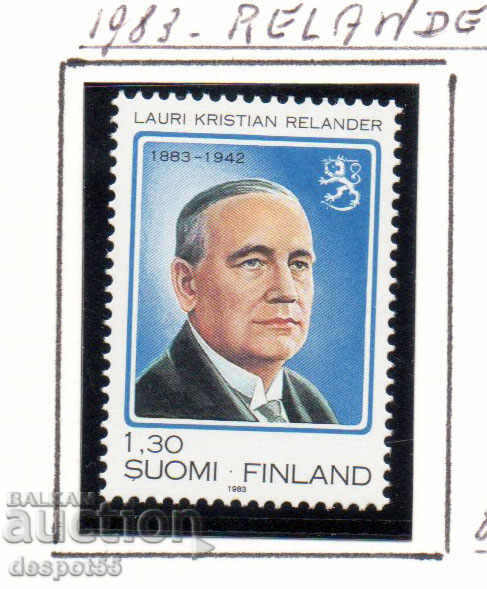 1983. Finland. President Laurie Christian Relander.