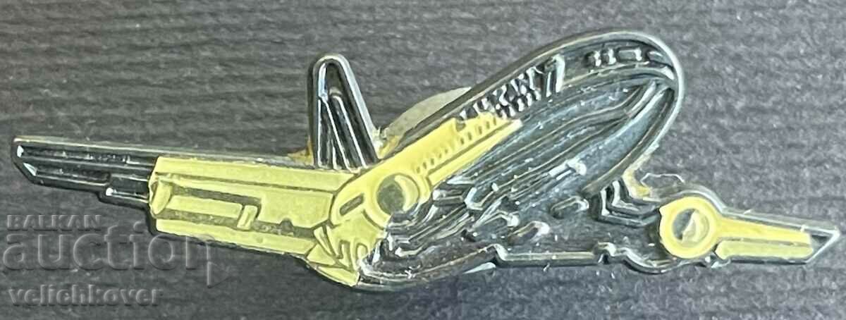 35853 Bulgaria semnează un avion BGA Balkan Boeing 90's Pin