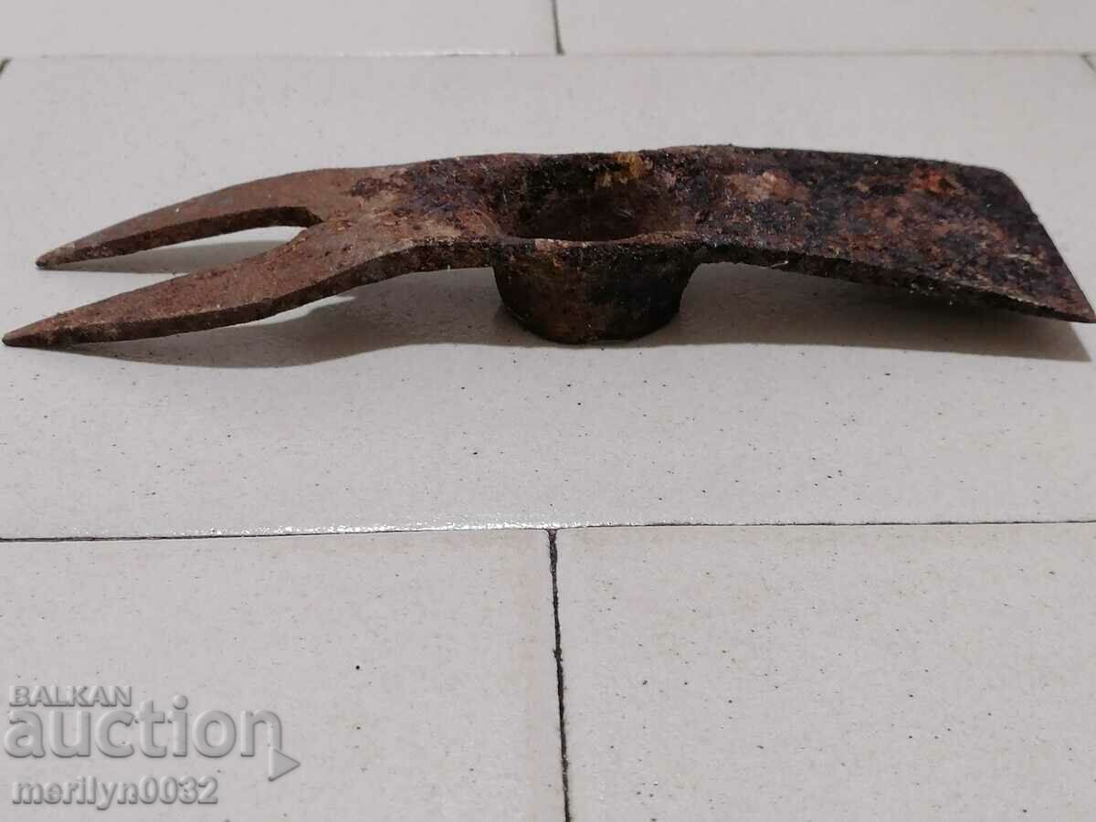 Ancient agricultural blade, pitchfork, hoe, wrought iron - 5 Ancient agricultural blade, pitchfork, hoe, wrought iron - 5