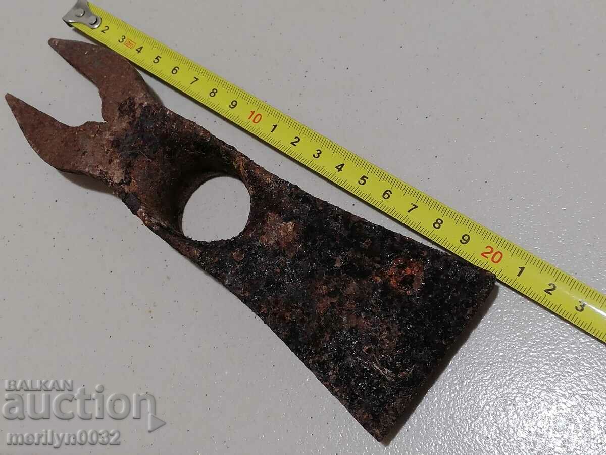 Ancient agricultural blade, pitchfork, hoe, wrought iron - 6 Ancient agricultural blade, pitchfork, hoe, wrought iron - 6