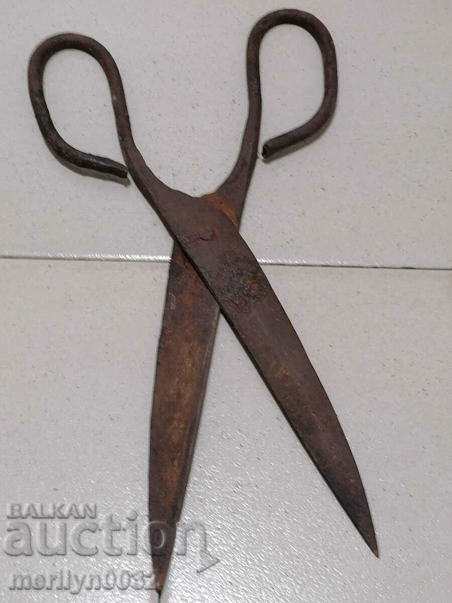 Auction Antique forged scissors wrought iron scissors Auction Antique forged scissors wrought iron scissors