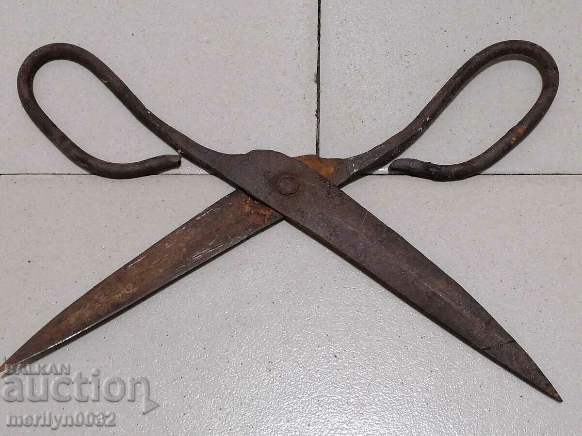 Antique forged scissors wrought iron scissors - 6 Antique forged scissors wrought iron scissors - 6
