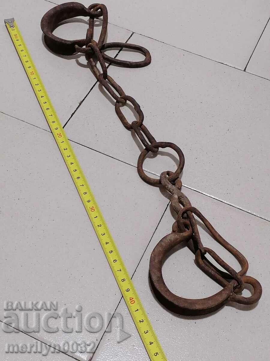 Delivery of Old hand-forged buckles, chains, shackles, shackles Delivery of Old hand-forged buckles, chains, shackles, shackles