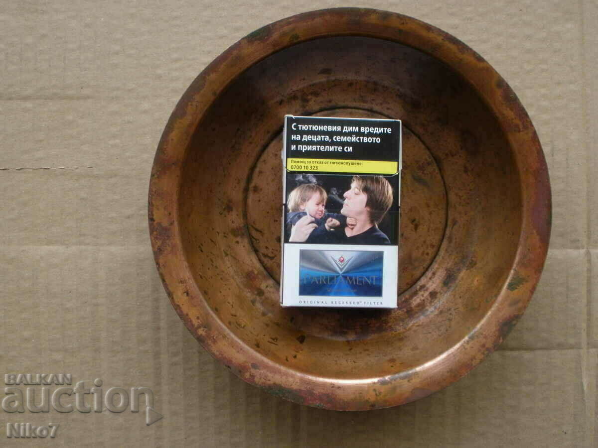 Παλιό χάλκινο πιάτο, κύπελλο, κουτί - σφραγίδα του κατασκευαστή. - 6 Παλιό χάλκινο πιάτο, κύπελλο, κουτί - σφραγίδα του κατασκευαστή. - 6