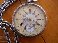 vintage ρολόι τσέπης - λειτουργεί