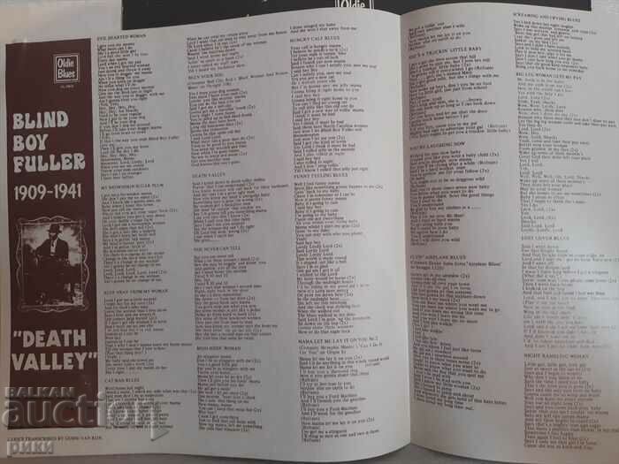 Auction Blind Boy Fuller – 1909-1941 "Death Valley" Auction Blind Boy Fuller – 1909-1941 "Death Valley"