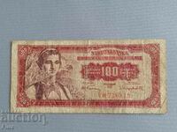 Bancnota - Iugoslavia - 100 dinari | 1955