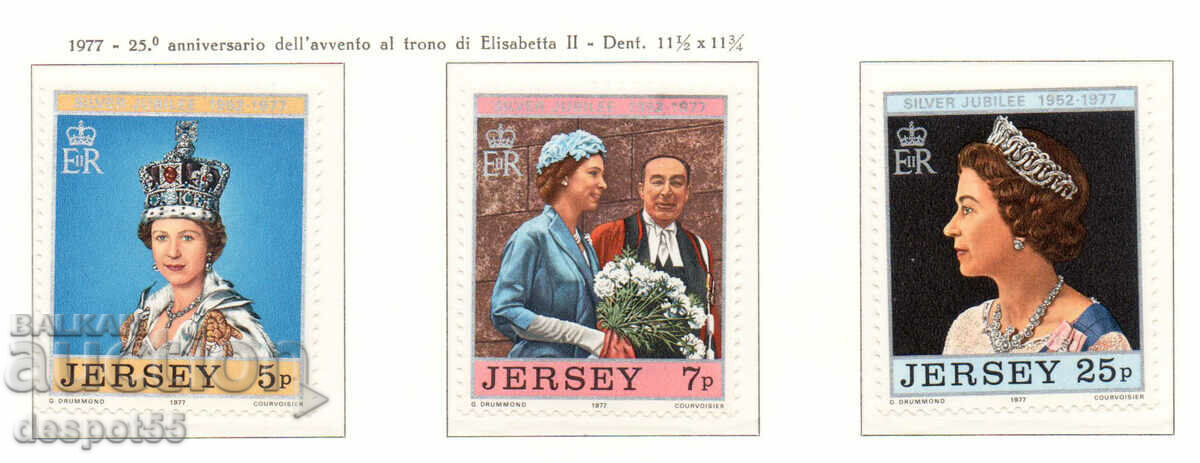 1977. Jersey - Marea Britanie. Încoronarea Elisabetei a II-a.