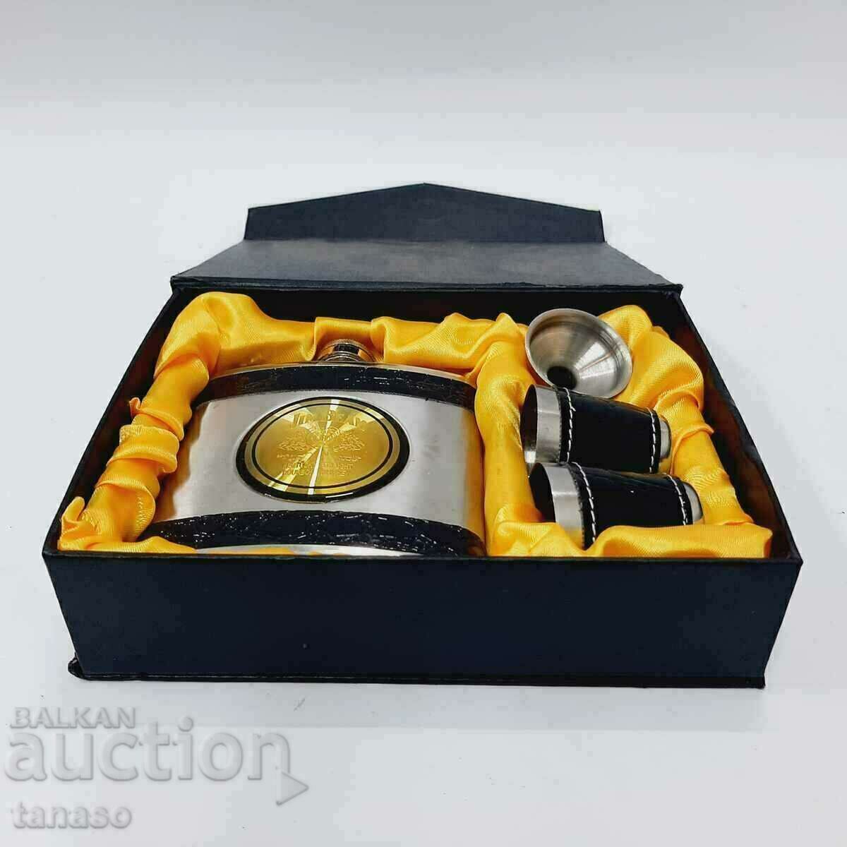 Balon Jim Beam, sticlă metalică cu două lovituri (12,4) cu preț 35.00 BGN | € 17.90