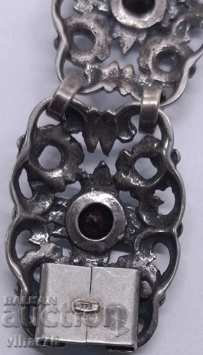 STAT SILVER Set with garnet necklace and bracelet - 6 STAT SILVER Set with garnet necklace and bracelet - 6