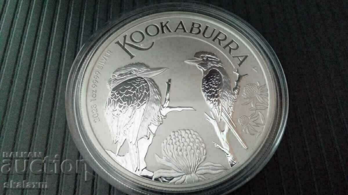 Silver 1 oz. from 2023. Australian Kookaburra