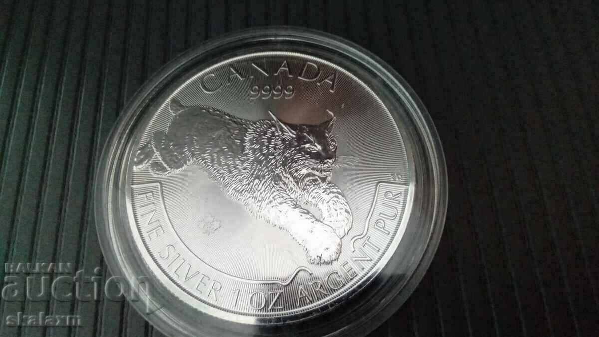 Silver 1 oz. from 2017 Canada lynx