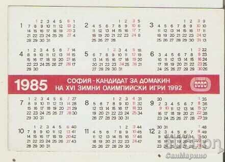 Sport-lotto calendar 1985. Rhythmic gymnastics with price 1.00 BGN | € 0.51 Sport-lotto calendar 1985. Rhythmic gymnastics with price 1.00 BGN | € 0.51