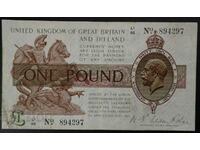 England Warren Fisher 1 Pound 1923 Pick Ref 4297