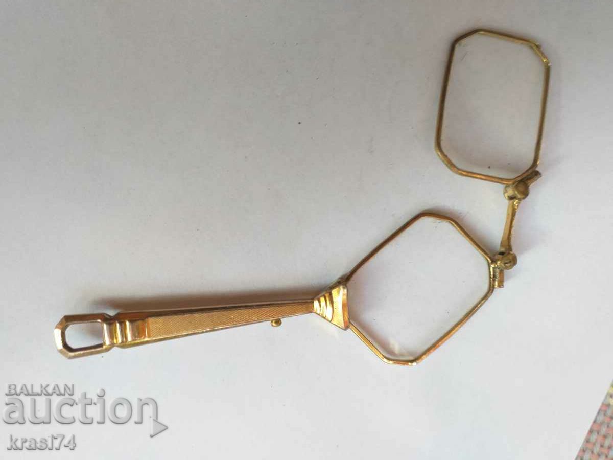 Old, gold-plated glasses