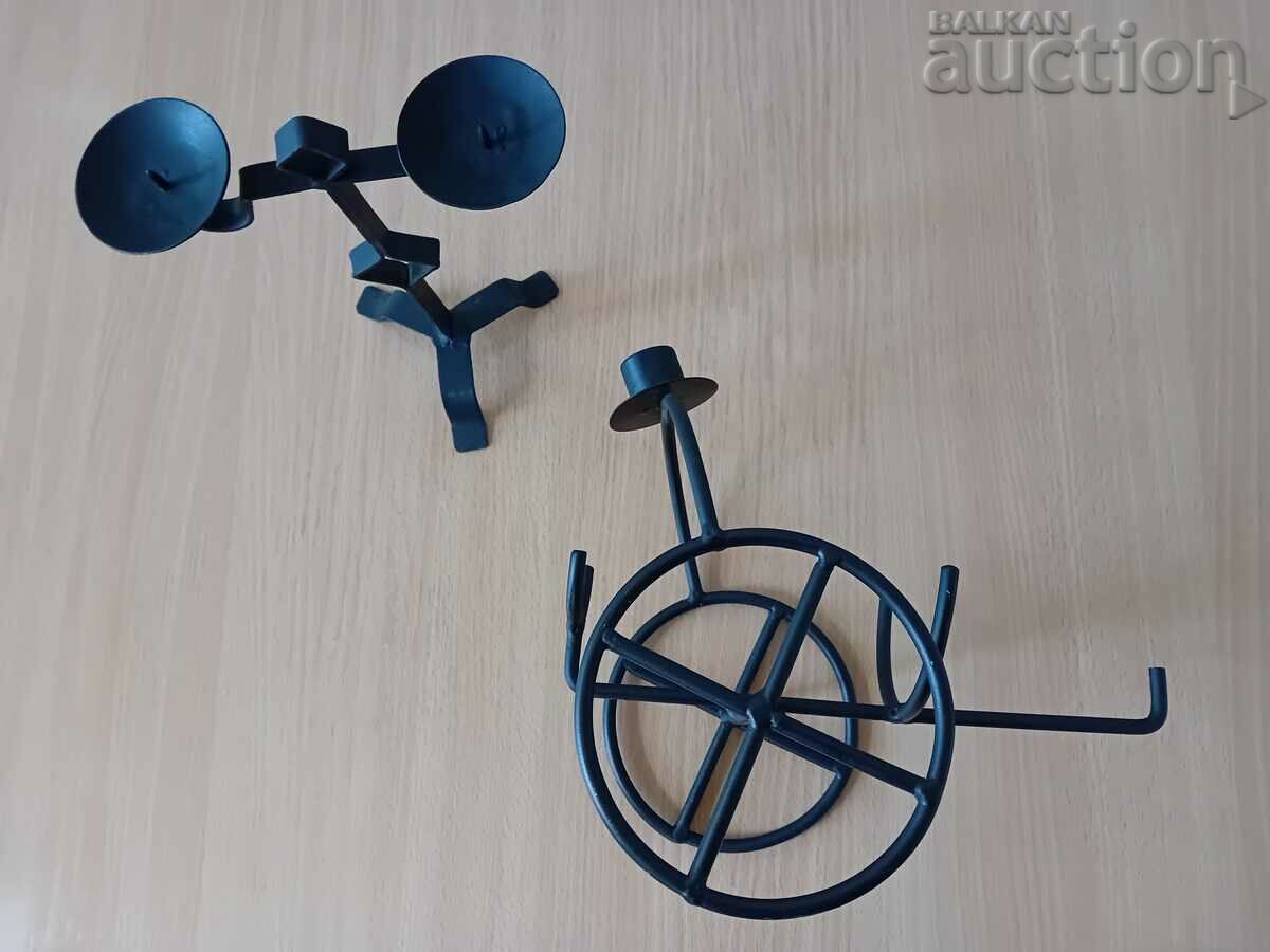 Delivery of wine rack and candle holder lot Delivery of wine rack and candle holder lot