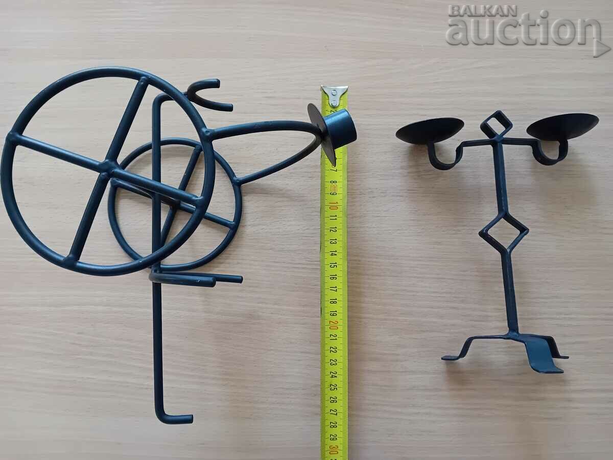 wine rack and candle holder lot - 5 wine rack and candle holder lot - 5