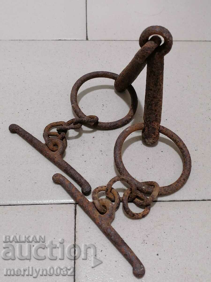 Auction Old hand forged bridle wrought iron bridle Auction Old hand forged bridle wrought iron bridle