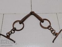 Old hand forged bridle wrought iron bridle
