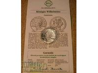 10 ECU 1995 Netherlands Wilhelmina certificate