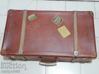 Παλιά βαλίτσα, τσάντα, τσάντα, χαρτοφύλακας από τη δεκαετία 40-50 του εικοστού αιώνα