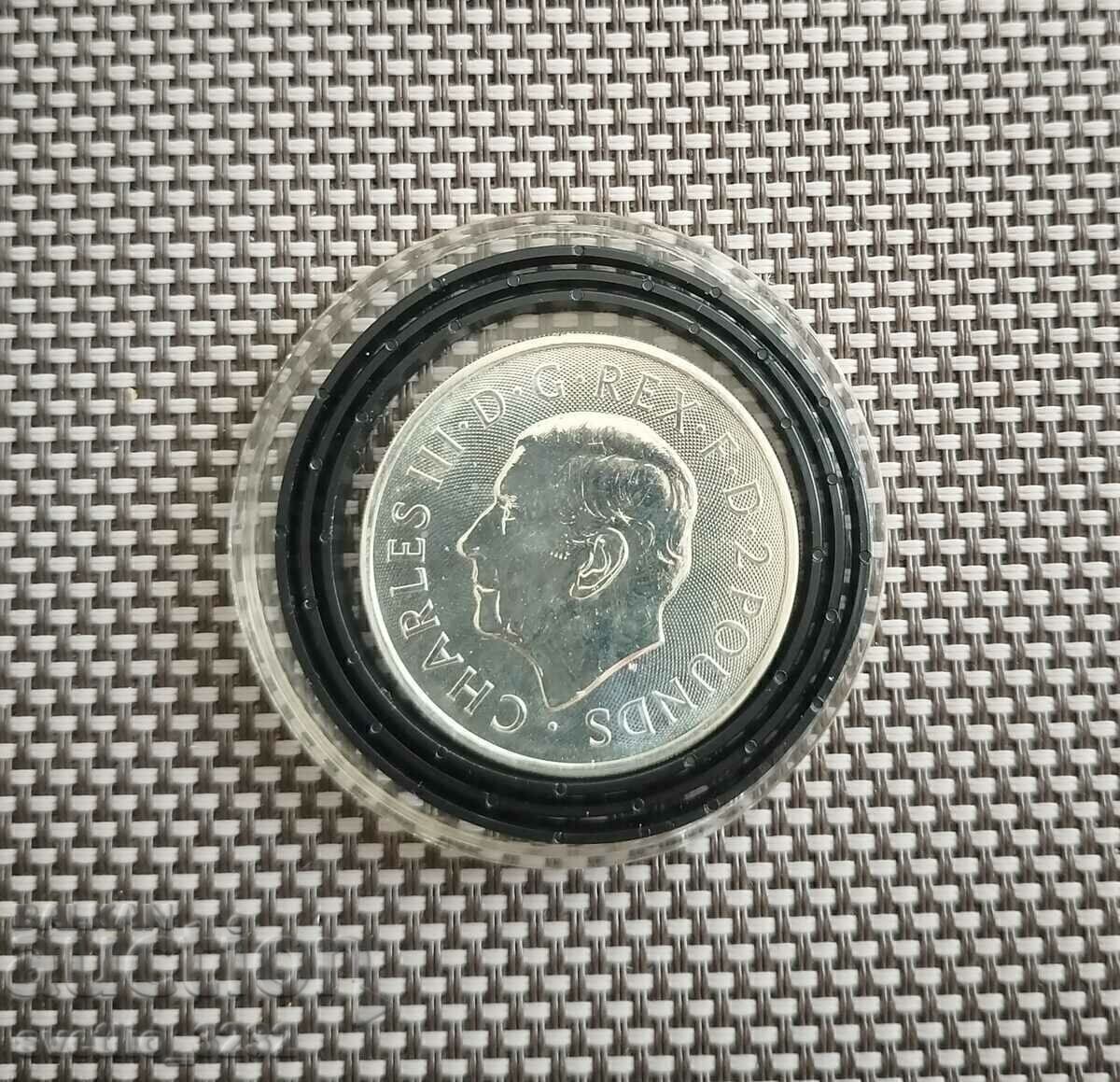 Argint 1 OZ 2023 Charles cu preț 149.00 BGN | € 76.18 Argint 1 OZ 2023 Charles cu preț 149.00 BGN | € 76.18