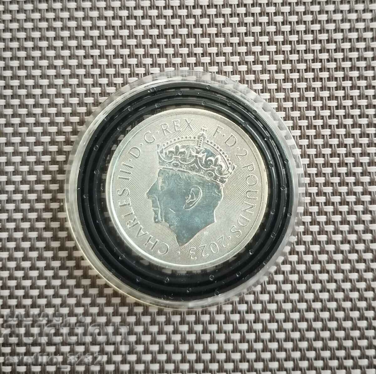 Silver 1 OZ 2023 Charles with price 139.00 BGN | € 71.07 Silver 1 OZ 2023 Charles with price 139.00 BGN | € 71.07