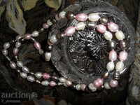 NECKLACE / NECKLACE of natural pearls in 3 colors