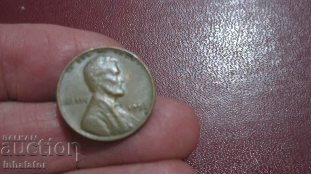1958 год 1 цент САЩ