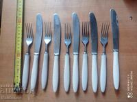 Lot of forks and knives Handle bone
