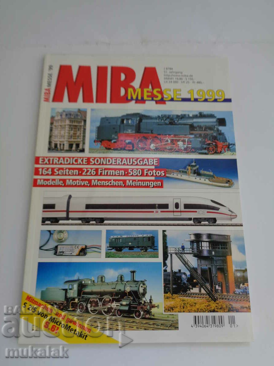 MIBA 1/87 H0 1999 CATALOG REVISTA MODEL MODEL TREN