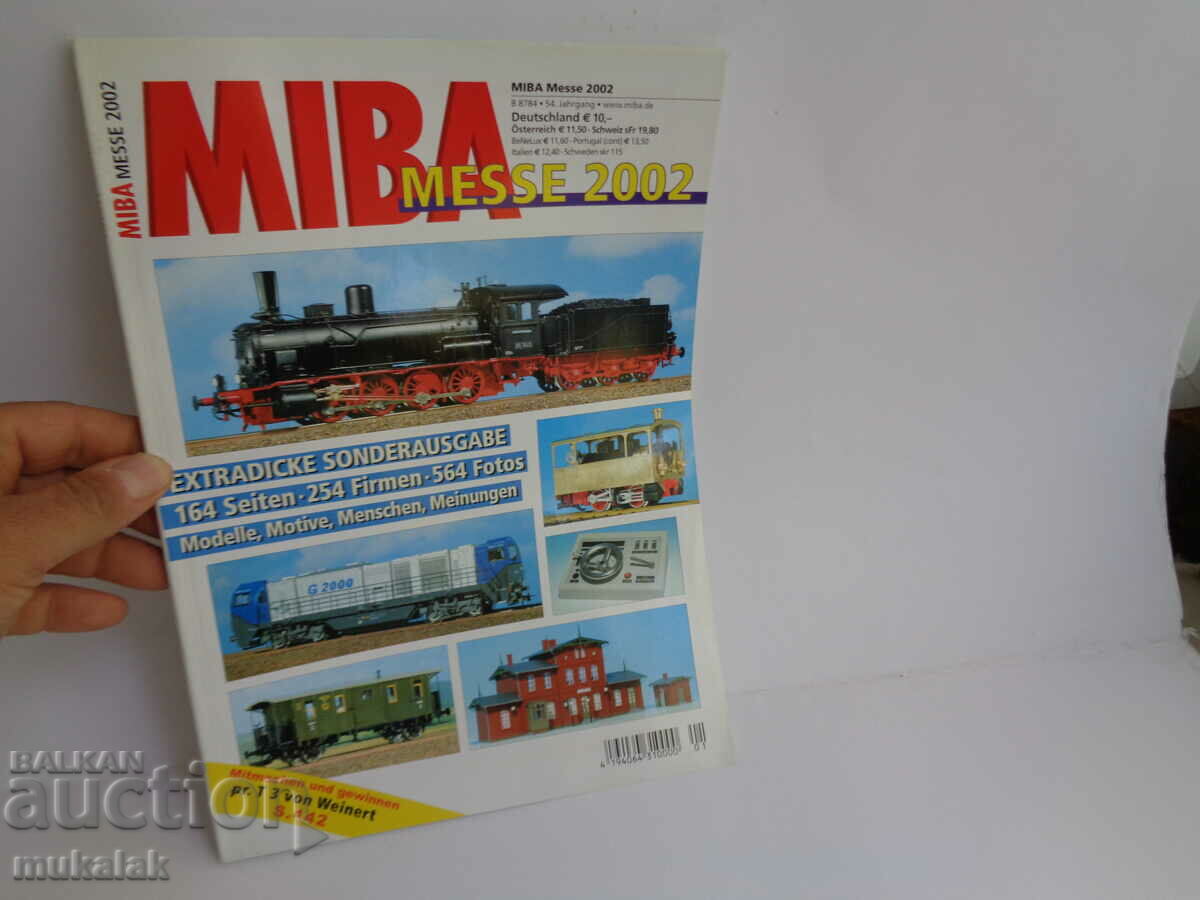 MIBA 1/87 H0 2002 MAGAZINE CATALOG MODEL MODELING RAILWAY TRAIN