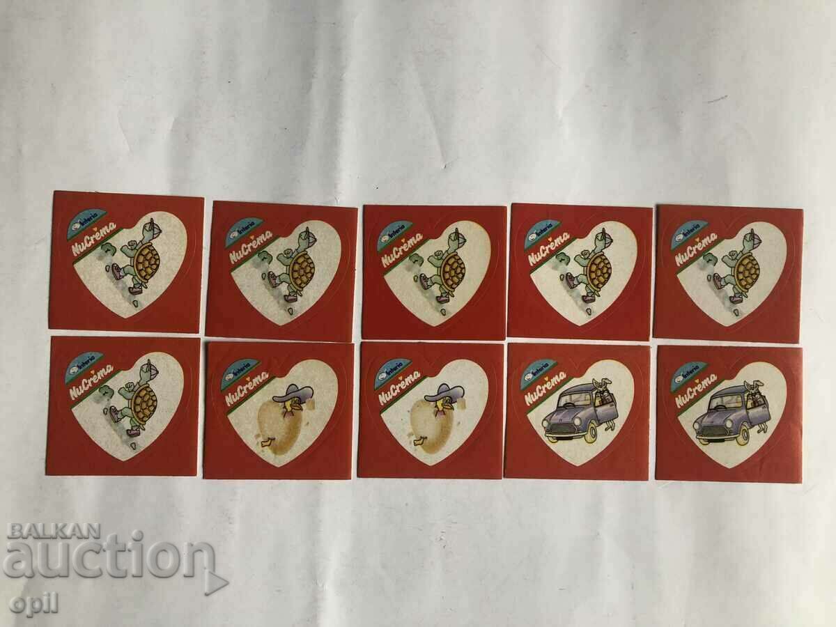 Nucrema Heart Shaped Stickers