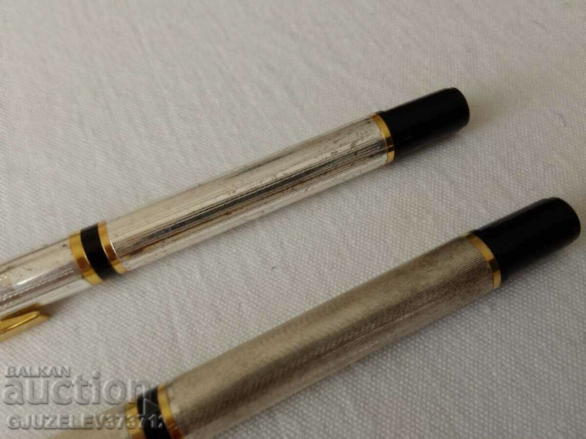 Licitație Set pix și pix placat cu argint